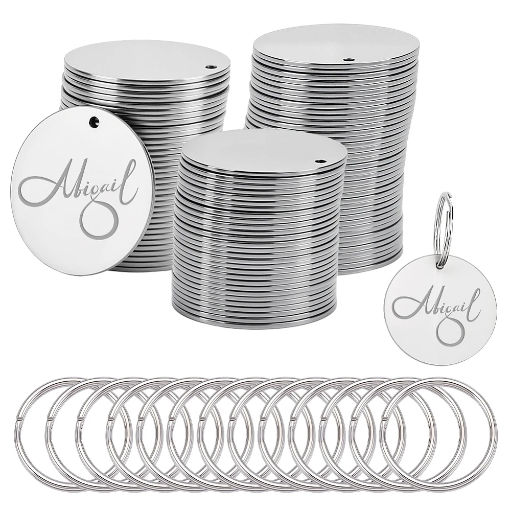 diy-keychain-making-kits-including-304-stainless-steel-stamping-blank-tag-pendants-and-iron-split-key-rings