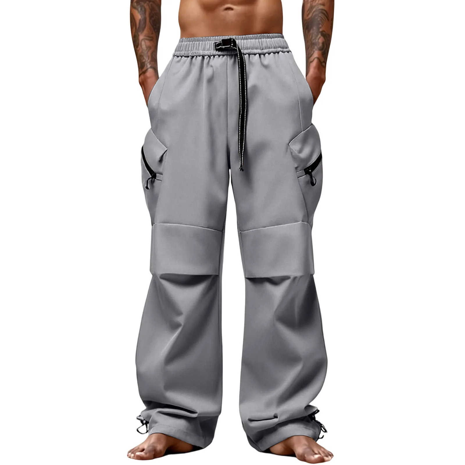 

Men'S Cargo Pants Casual Multi Pockets Military Tactical Pants Male Outwear Loose Straight Slacks Long Trousers Plus Size Pants