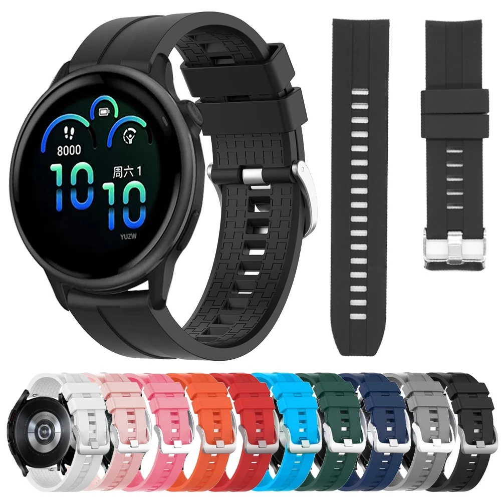 20 22mm Sport Silicone Strap For Garmin Vivoactive 6 5 4 Watch Band Forerunner 165 570 265 255 Music Venu 3 Replacement Bracelet