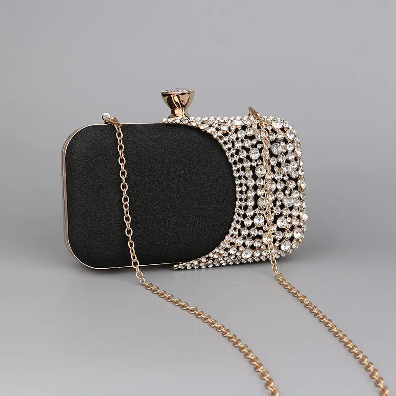 2023 Diamond Women Luxury Clutch Evening Bag Wedding Crystal Ladies Cell Phone Pocket Purse portafoglio femminile per regalo di qualità per feste