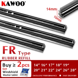 KAWOO Auto Windscreen Car Wiper blade Strips Vehicle Insert Rubber Strip 14