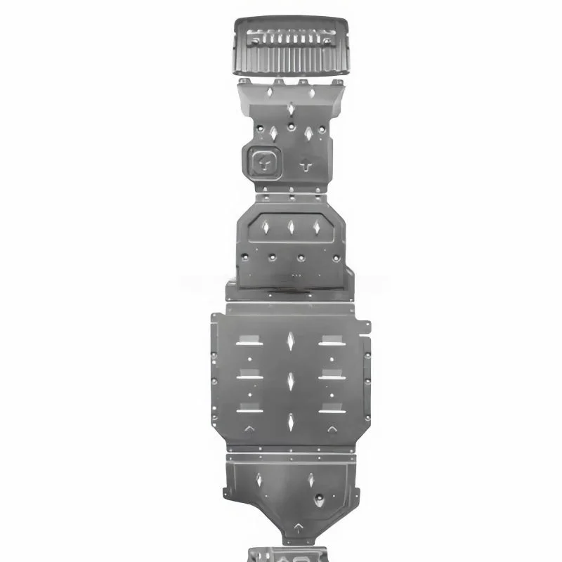 New High Quality Steel Front Radiator Guard & Lower Chassis Guard Plate For Leopard 5, Engine Battery Motor Protection