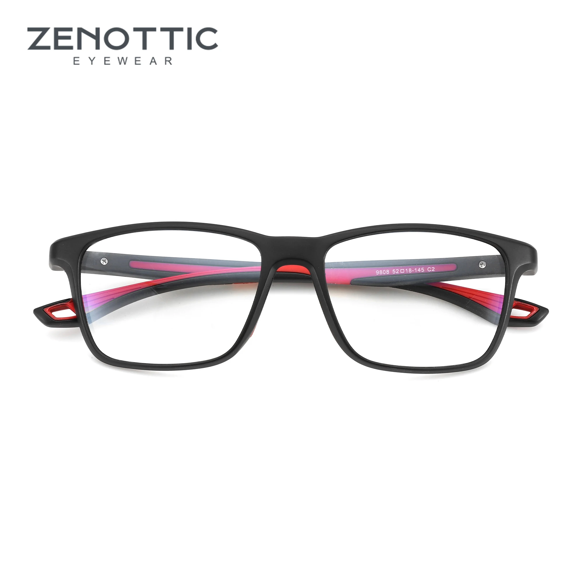 

ZENOTTIC Square Anti Blue Light Reading Glasses Men Anti Glare Presbyopic Computer Eyeglasses Frame Presbyopia Readers