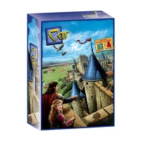 Juego de mesa clásico de Carcas de Castillo Inglés para fiesta familiar, 2 y 5 jugadores, juego de estrategia de colocación de azulejos divertido, la mejor Idea de regalo
