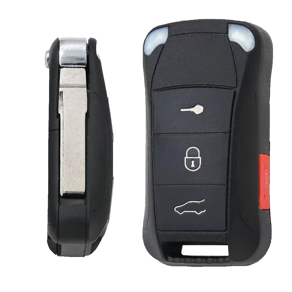 KR55WK45022 315/433MHz Flip Remote Car Key Fob For Porsche Cayenne 2004 2005 2006 2007 2008 2009 2010 2011