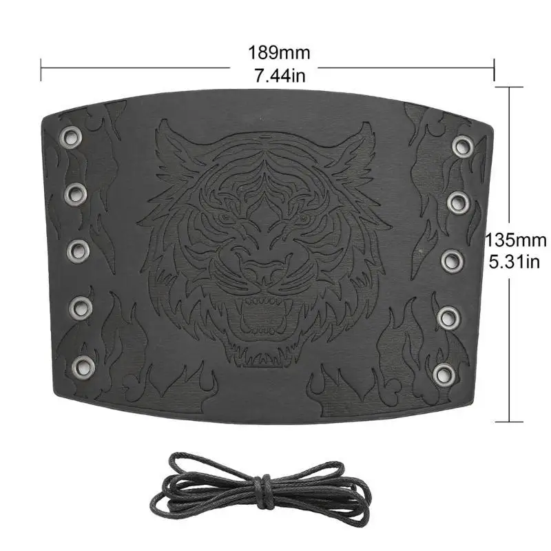 652F الأساور الشرير فارس مع تنقش الحيوان نمط Vintage دعامات المعصم الرجال تأثيري قابل للتعديل دعامات أدوات الهالوين #6