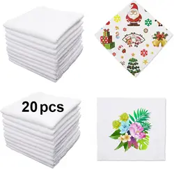 20-Pack Blank Sublimation Towels, 12inch DIY Microfiber Kitchen Dish Towels,Sublimation Tea Towels for Cleaning and Hand Towels