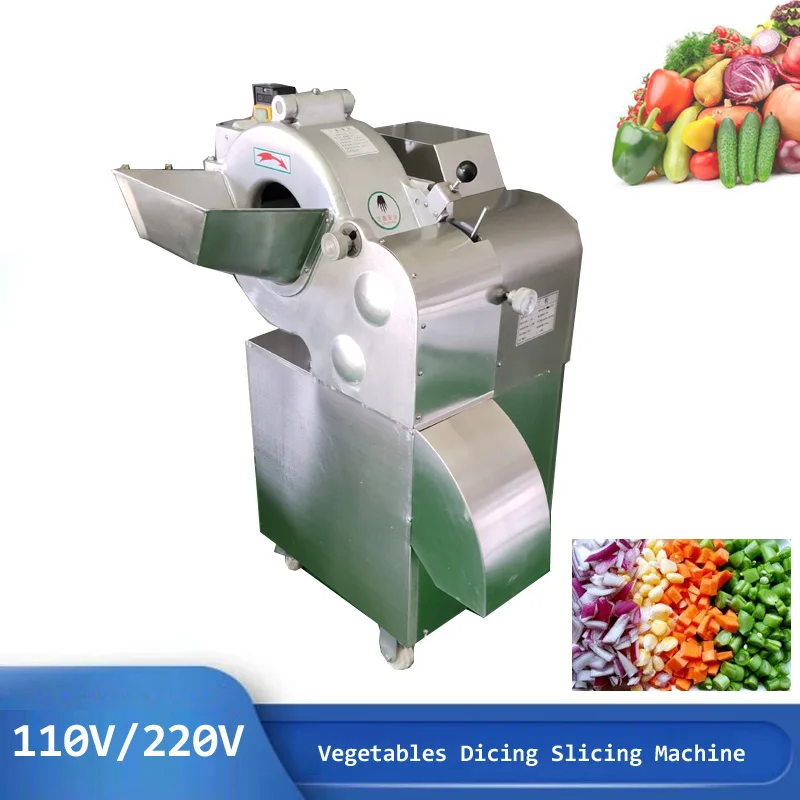 

Commercial Large Capacity Root Fruit Cutter Slicing Chopper Ginger Potato Onion Carrot Dicing Cube Vegetables Cutting Machine