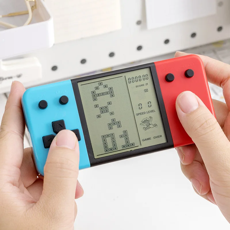 Portable Nostalgic Handheld - Classic Block Game - HD Large-Screen Electronic Player - Great for Commute and Parent-Child Time