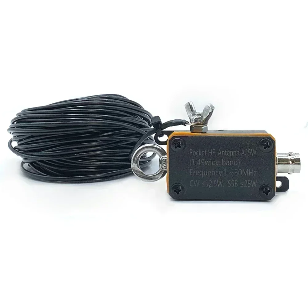 

1PC HF Shortwave Antenna K24 Band 1-30MHz Pocket High Frequency Antenna Shortwave Antenna Broadband End-fed Instrument Part