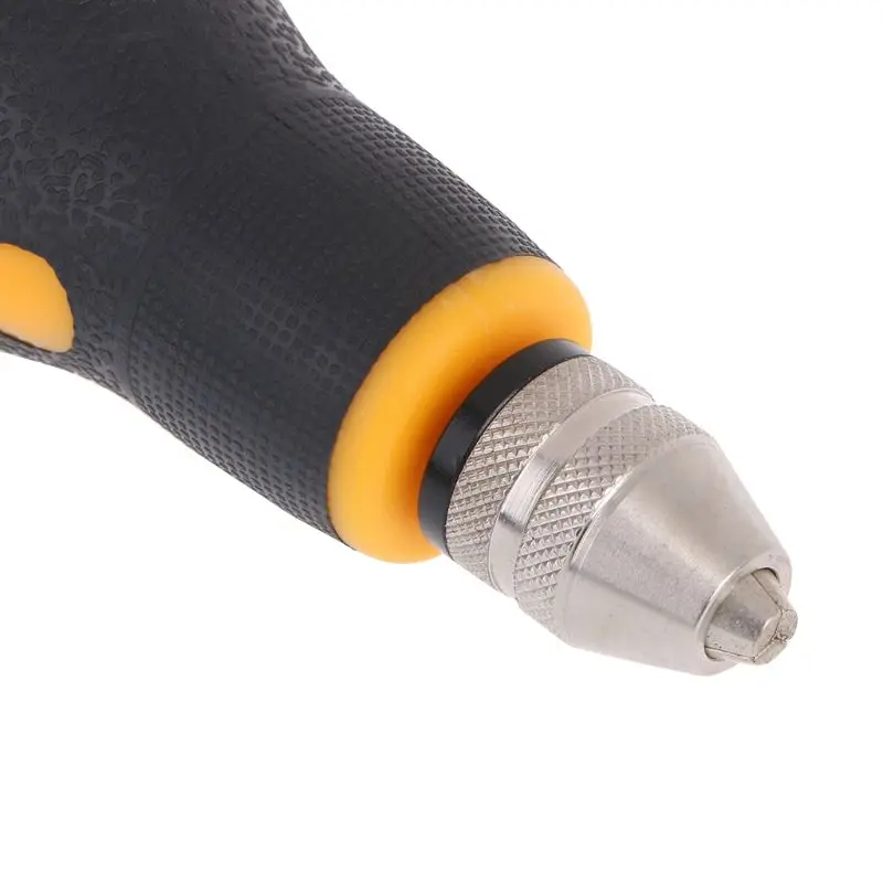 0.5-3.2mm Mini Manual Hand Drill Chuck Drill Bit Jewelry Woodworking Tool Craft