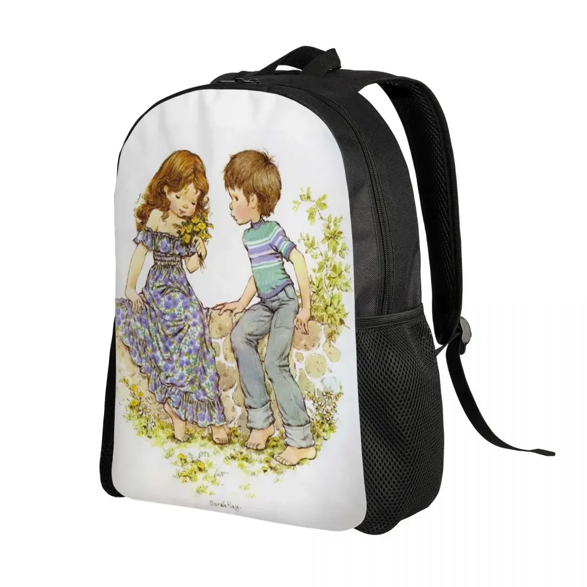 Personalized Sweet Sarah Kay Backpack Men Women Basic Bookbag for College School Bags