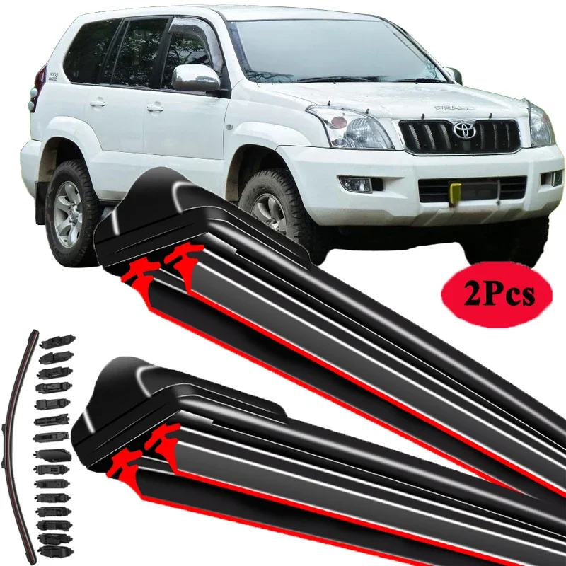 Essuie-glace avant pour Toyota Land Cruiser Prado J120 120 2003 ~ 2009, accessoires de voiture, balai d'essuie-glace de voiture 2004 2008