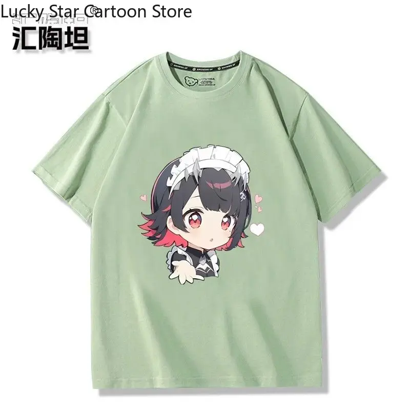 إلين جو أنيمي Zenless منطقة صفر طالب تي شيرت الصيف قميص مروحة قصيرة الأكمام رجل فتاة الملابس تيز القطن الخالص تي شيرت هدية