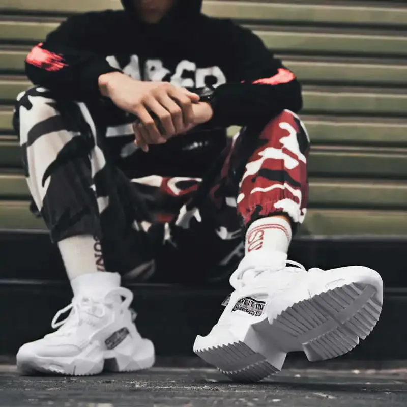 Round Nose Spring Adult Sneakers Training Men's Spring Shoes Designer Tennis Sport Pretty Luxury Technology High End