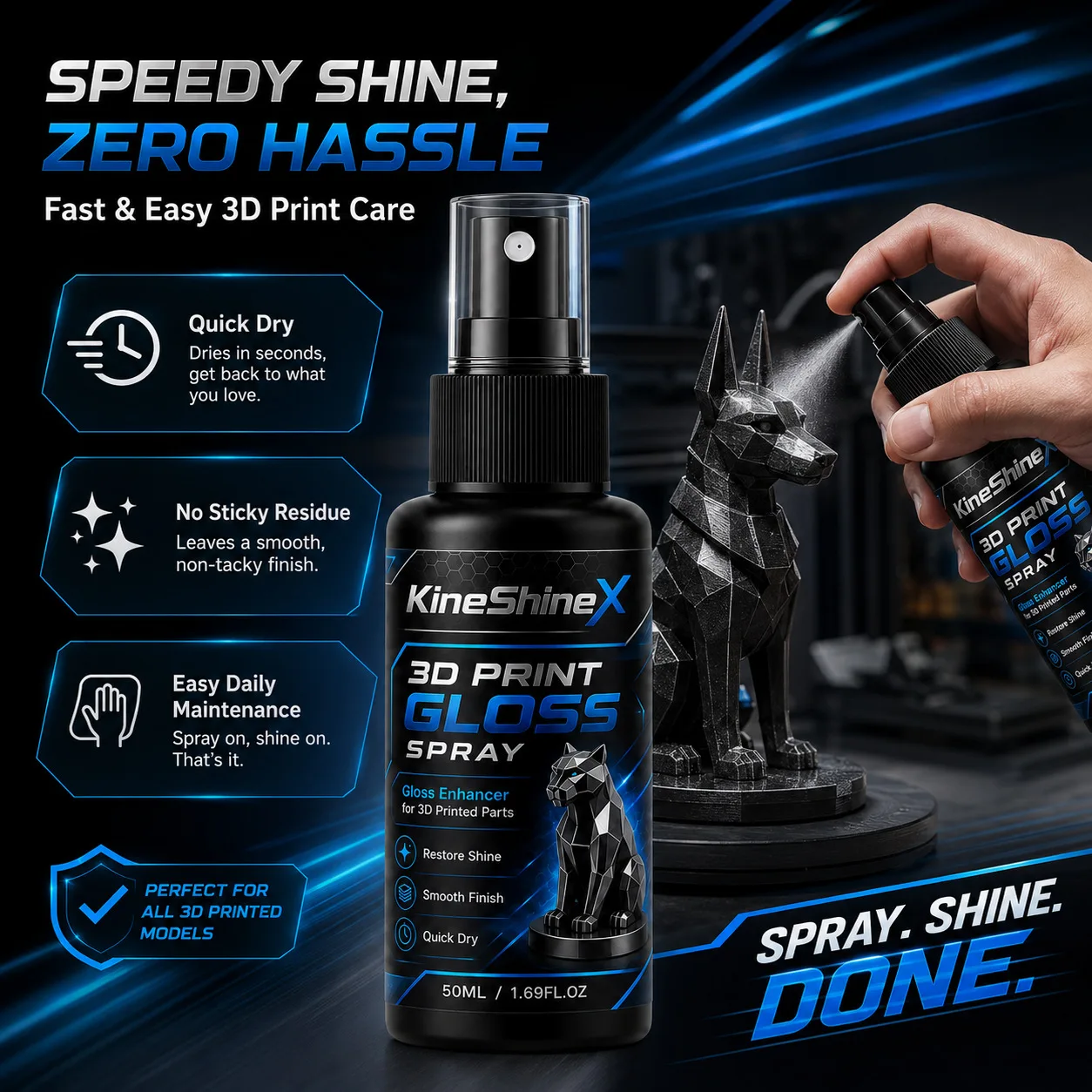 2026 New 3D Print Gloss Spray, - огляд і ціна 3D Print Removal Tool