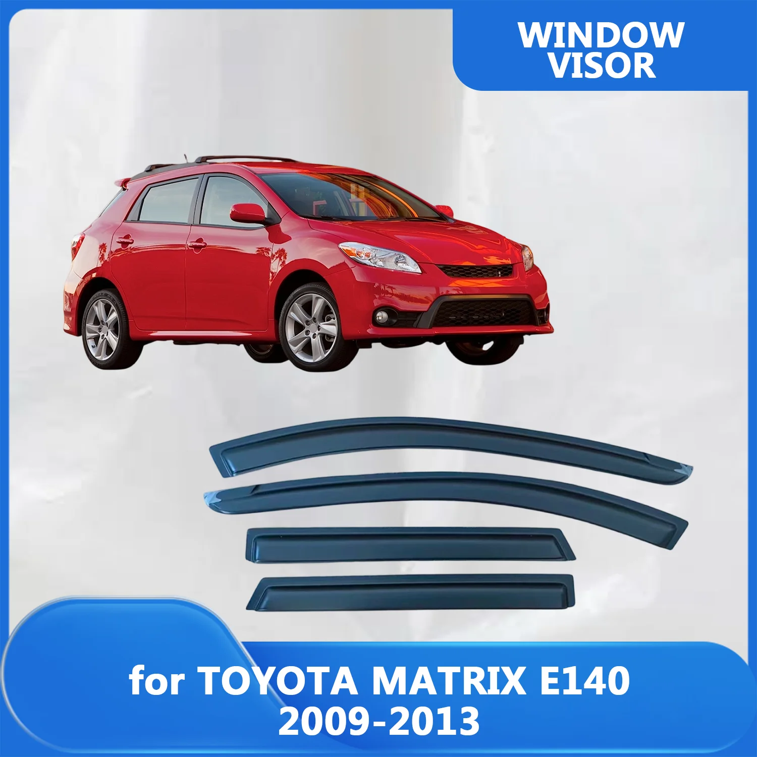 

Window Visor for TOYOTA MATRIX E140 2009-2013 Wind Deflectors Rain Guards Door Visor Vent Shades Ventvisor Exterior Parts