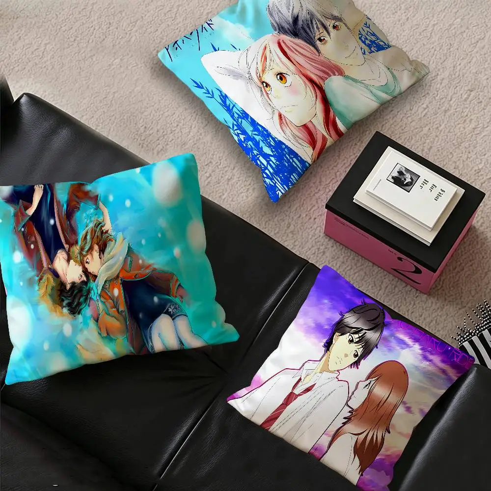Ao Haru Ride Anime Lucky Dragon pillow cover sofa cushion cover home room decoration children gift