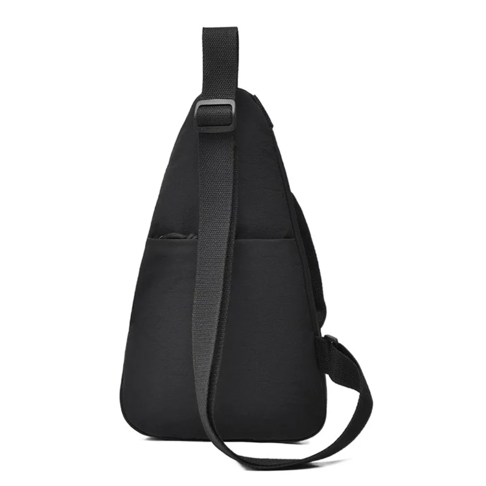 

Droplet Shaped Women Chest Bag Zipper Korean Style Sports Shoulder Bag Multifunctional Solid color Nylon Crossbody Bag Unisex