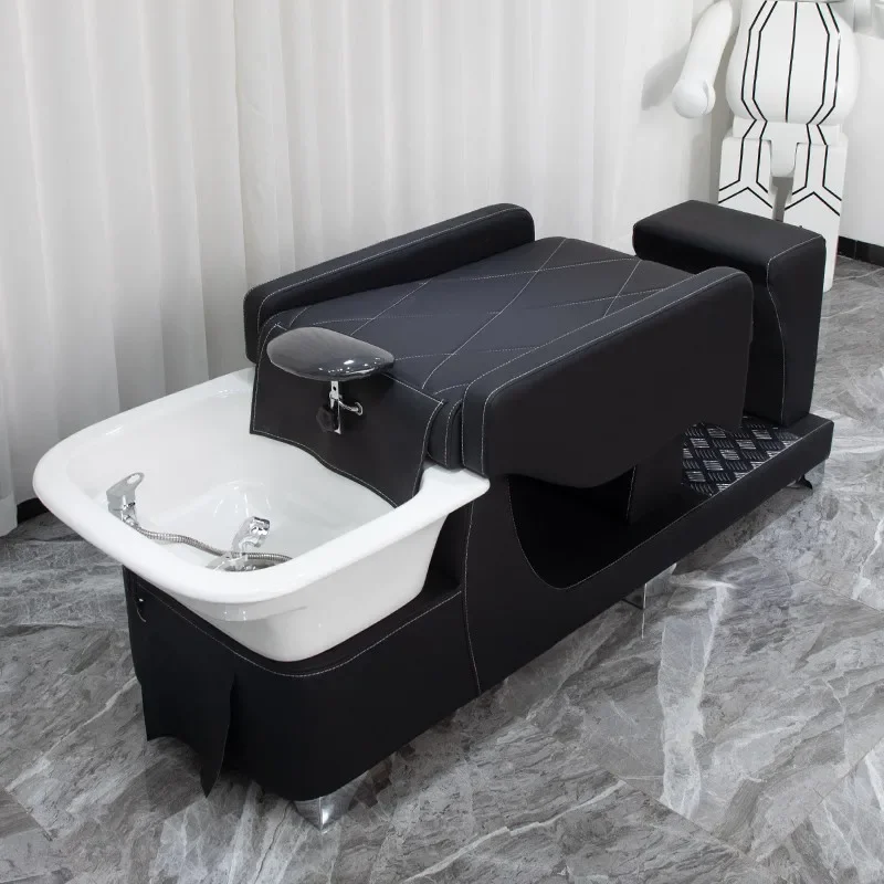 

Spa Bed for Hair Massage in Stock Basin Professional Salon Makeup Chair Luxury Hairdressing Washbasin Washing Shampoo Japanese