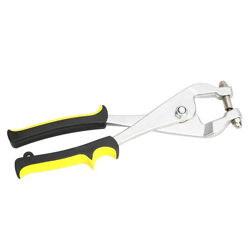For Manual Drilling Pliers, Stainless Steel Luminous Letter Iron Sheet Aluminum Edge Puncher, Metal Thin Plate Punching Pliers
