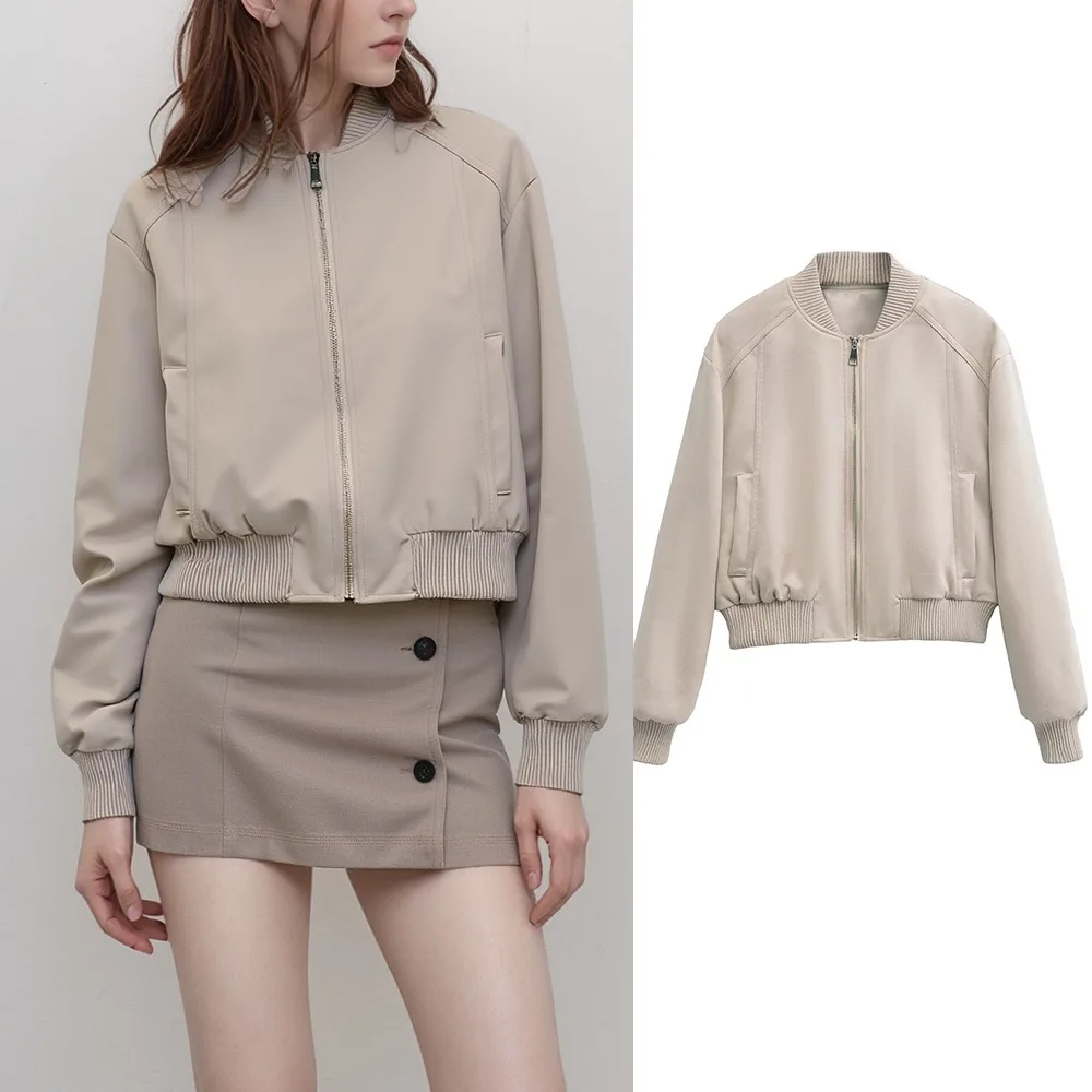 

Elegant Women's Jackets Outerwears Short Coat Woman Casual Vintage Top Coats Classic Bomber Y2K Jacket Winter 2025 Trend