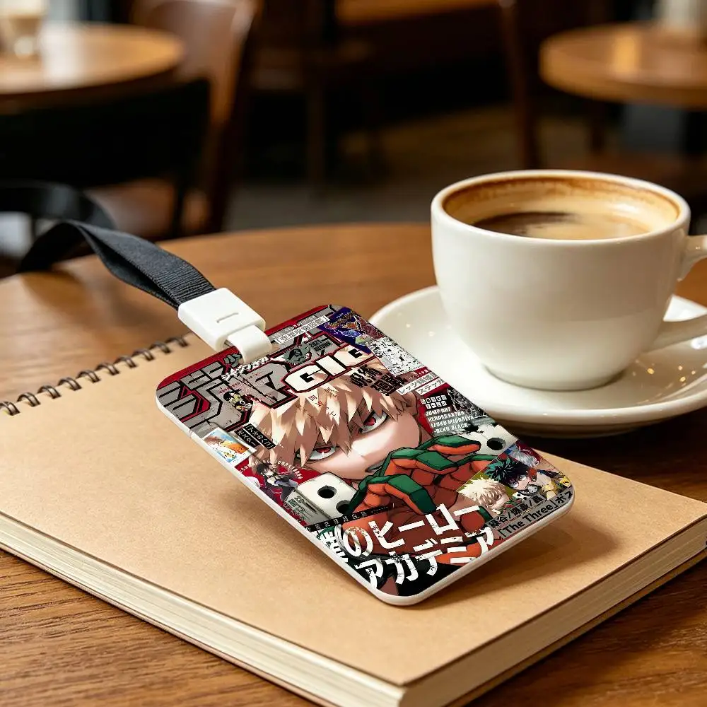 Anime B-Bakugo Katsuki NFC Contactless Sliding Card Sleeve For Student Cards, Bus Cards, ID Cards, And Work Permits