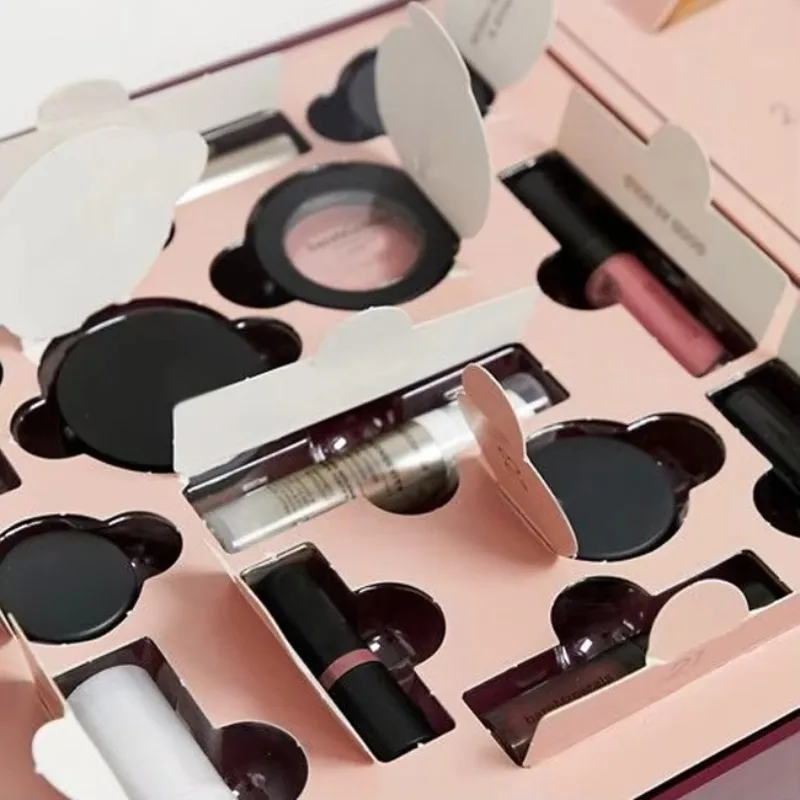 2025Custom Large Biodegradable Christmas Makeup Advent Calendar Gift Box Sliding Drawer Matte Layer Overpower Timing Calendar Bo - Image 6