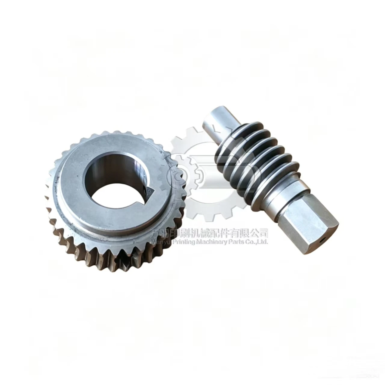 Heidelberg CD102 Blanket Worm Gear & Worm Shaft Assembly, 66.006.029 66.006.031 Offset Press Accessories