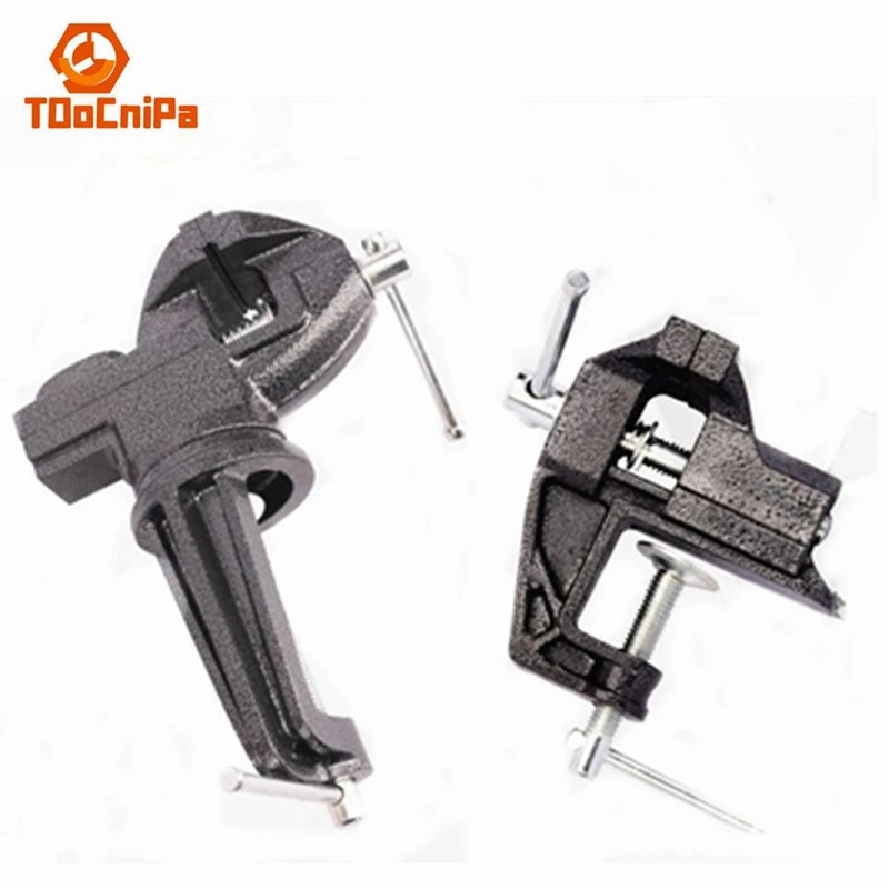 Bench Pliers Small Multi-function Household Mini Table Tiger Table Pliers Workbench Table Flat Mouth 360-degree Table Vise