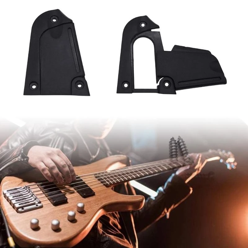 

Detachable Plastic Rod Cover Plate with Screws 3 Holes Guitar Bass Parts Accessories