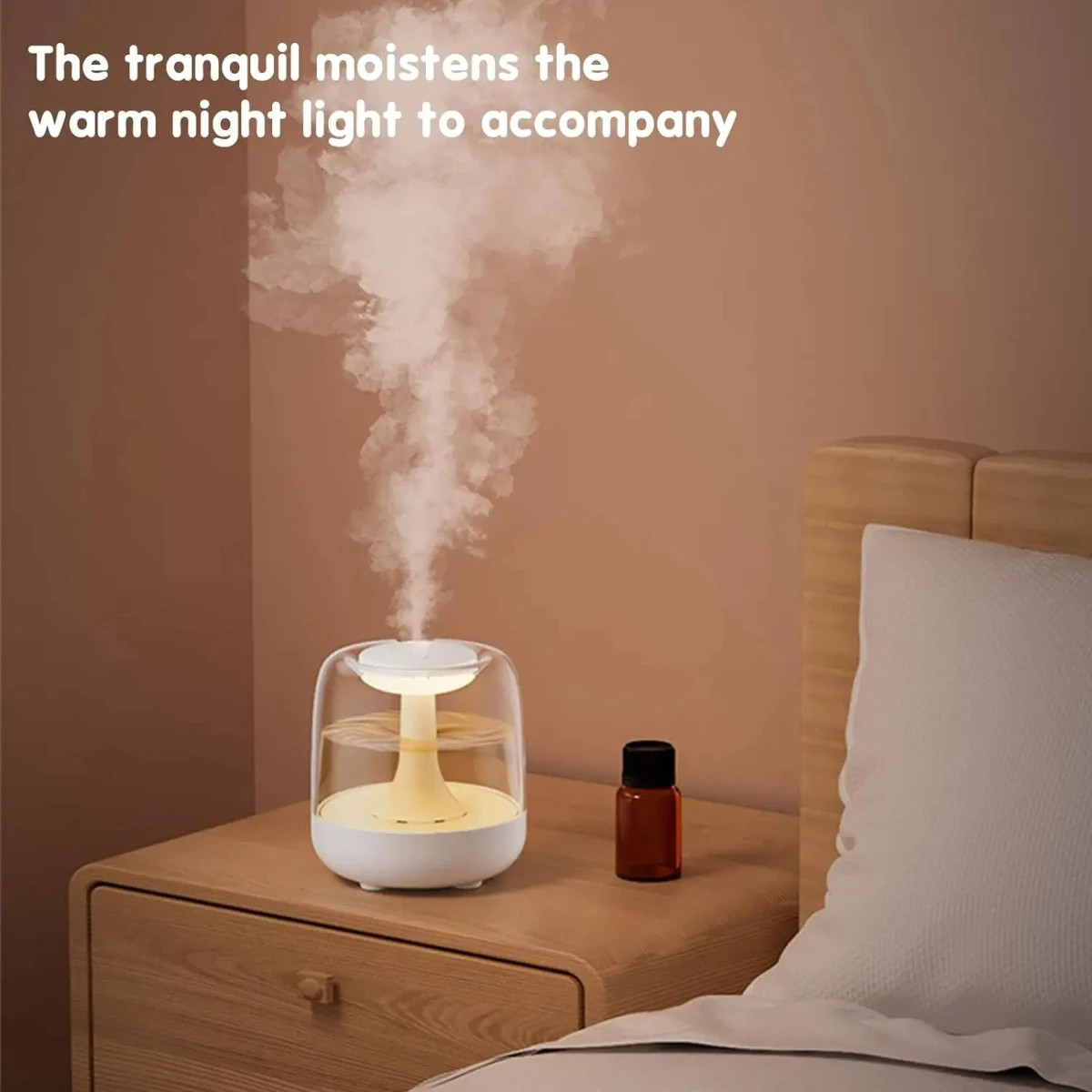 Essential Oil Diffusers Full Transparent Water Tank Ultrasonic Cool Mist Quiet Air Humidifiers  Bedroom Desk Humidifiers Difusor