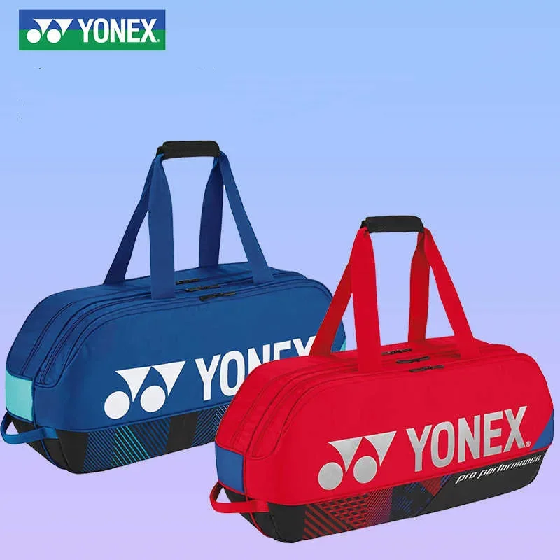 

Yonex Badminton Bag 2024 New Limited Edition Contest Square Tennis Bag Large Capacity Hold 6 Racket Professional Match Training