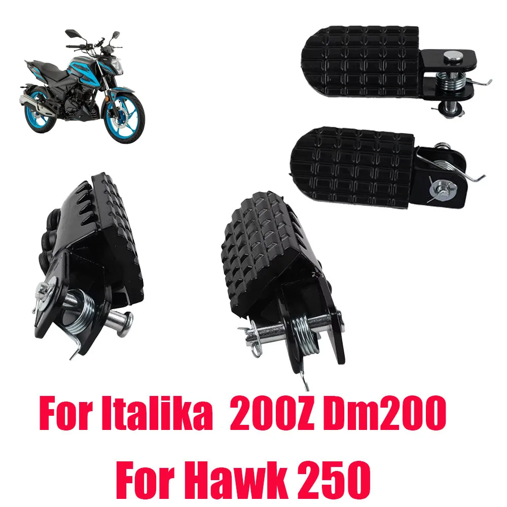 Accesorios para motocicleta, reposapiés delanteros, pedales, estriberas para Italika 200z 200 Z Dm200 Dm 200 Hawk 250 Moto