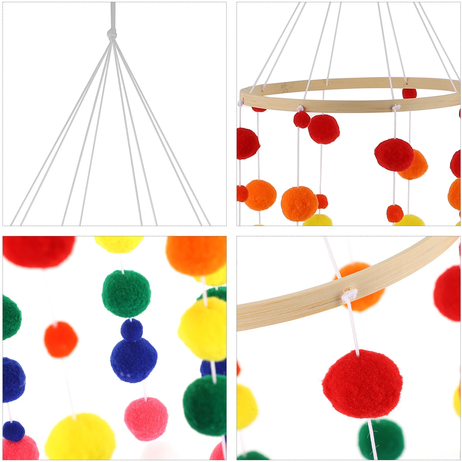 1 مجموعة الخشب مادة PP الكرة الرياح الرنين ديكور للمنزل مكتب سيارة مول الحضانة غرفة الاطفال ديكور للتعليق على الحائط صور الدعامة