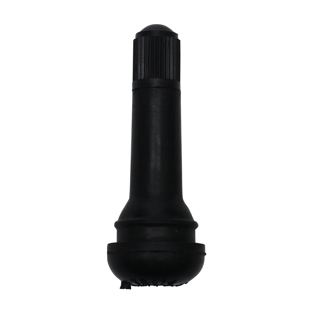 TR414 51.3mm automotive vacuum tire buckle type black rubber tire inflation valve tubeless tire with dust cover valve stem