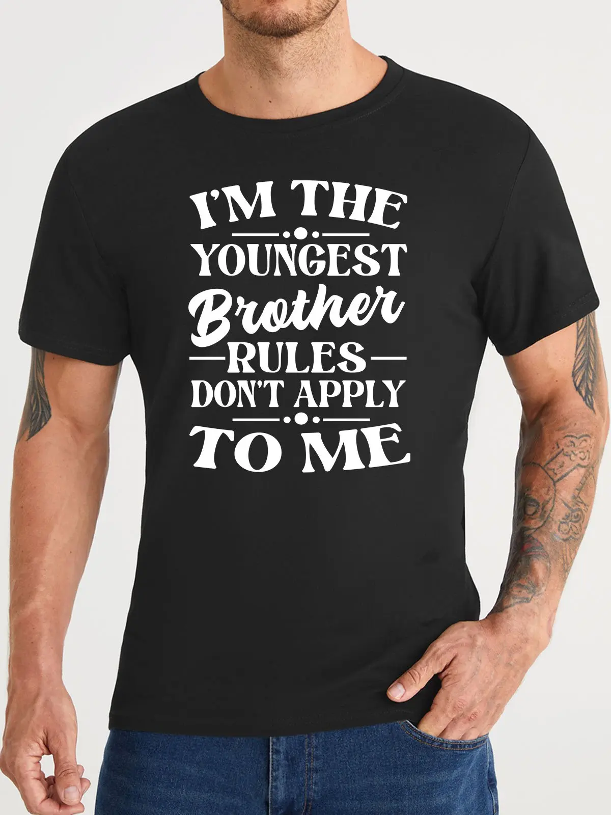 Lilicloth X Manikvskhan I'm The Youngest Men's T-Shirt  Wear fashionable and personalized T-Shirts