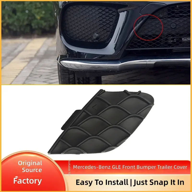 For Mercedes Benz GLS W166 GLE W292 Front Tow Hook Cover Trailer Traction Eye Cap 2928855722