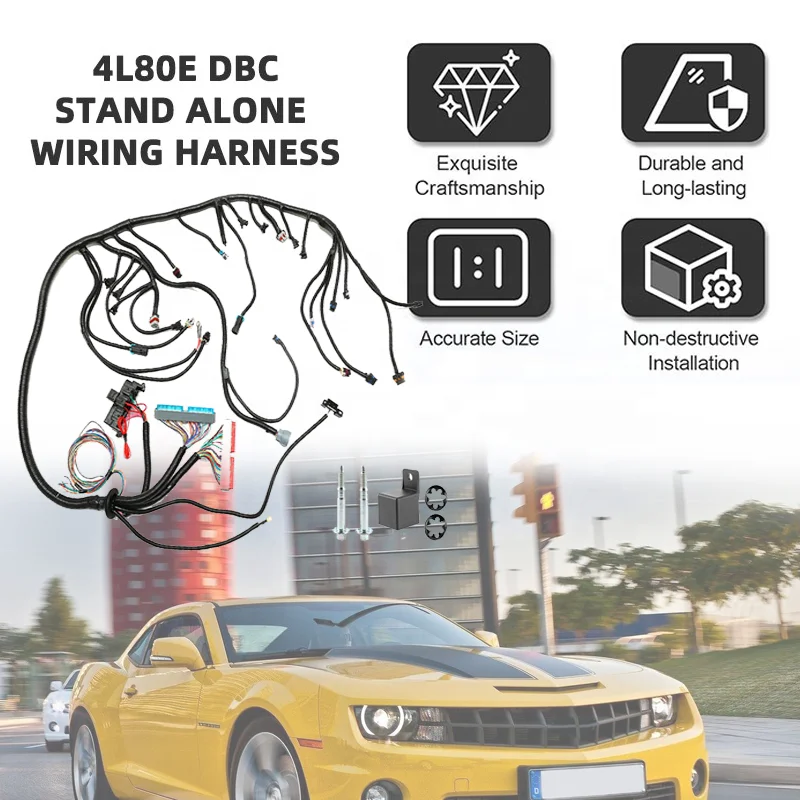 

LS1 4L80E DBC Независимый жгут проводов двигателя 1997-2006 гг., подходит для двигателя Chevrolet Hummer Cadillac