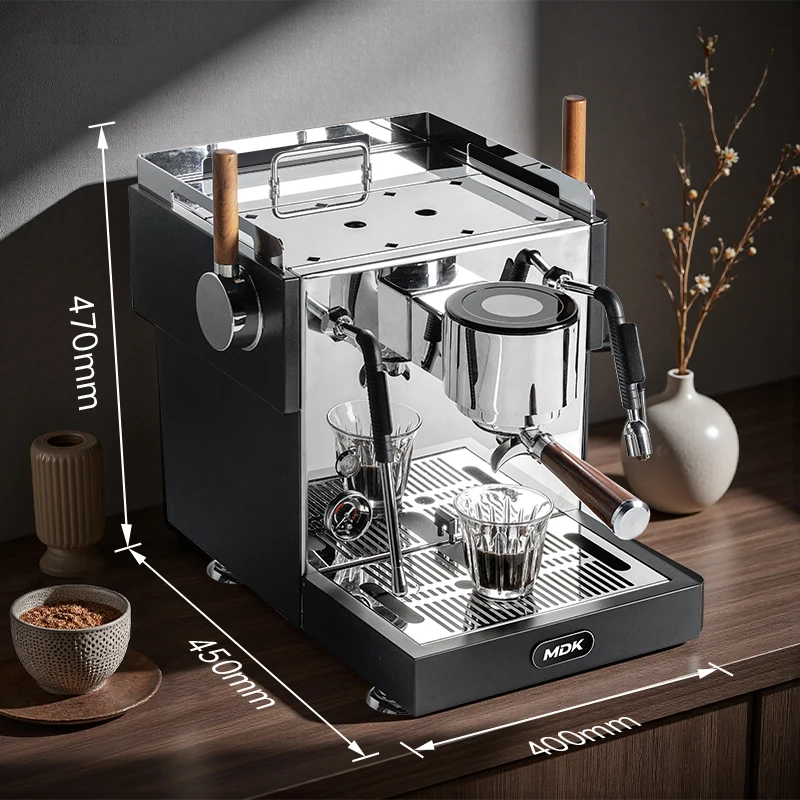 

2025 MDK Semi Automatic Tea And Espresso Machine Lever Professional 58mm Home Smart Espresso Maker Pressure With PID Display