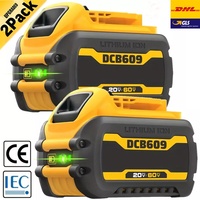 60V 9000mAh For Dewalt DCB609 Battery Replacement Li-ion Battery DCB200 DCB205 DCB606 DCB206 DCB209 DCB182 Power Tool Battery