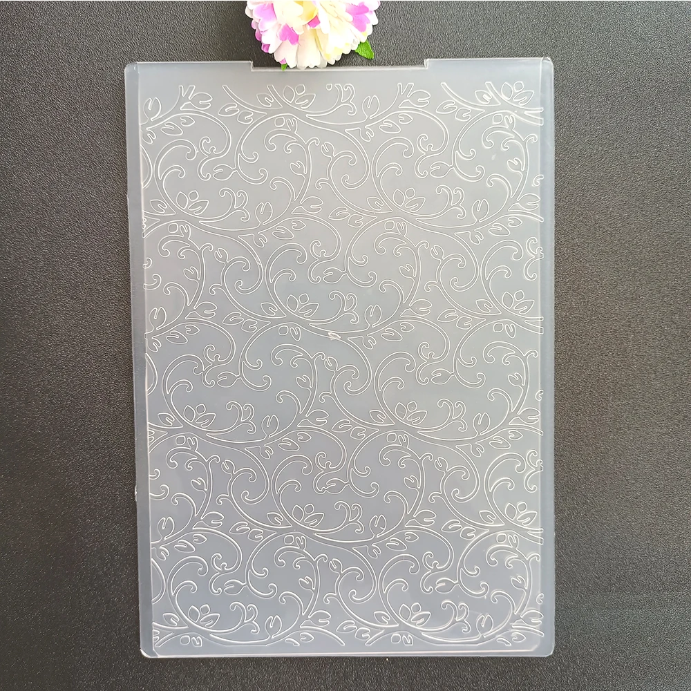 Fotografia 4: Bolhas e padrões pasta de gravação placas plásticas transparentes design para diy cartão de papel decoração scrapbooking 12x15cm