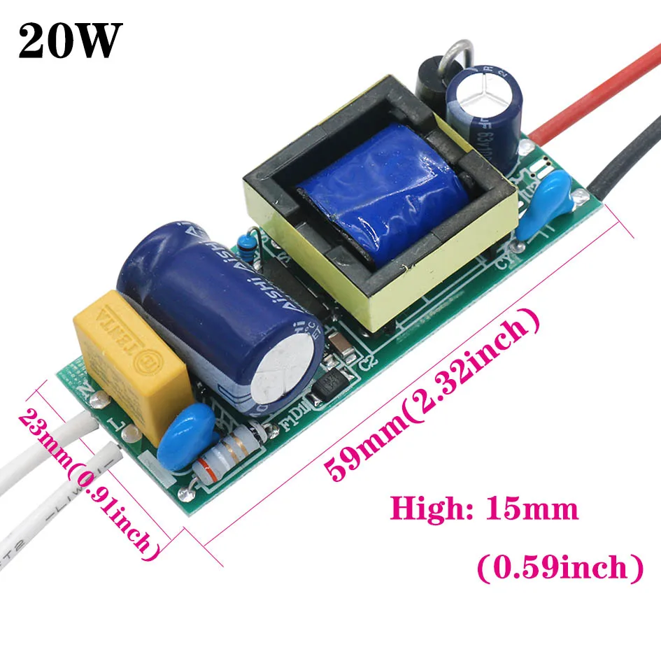 Imagem -05 - Constante Atual Controle de Tensão Automática Transformadores de Iluminação para Luzes Led Led Driver Fonte de Alimentação 20w 30w 40w 50w 85265v