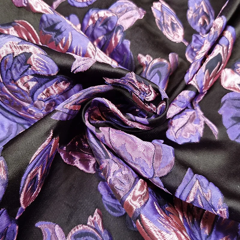 

Three-dimensional Jacquard for Dress Brocade Fabric Spring and Autumn Trench Coat Suit Clothing Material Sewing Per Meter