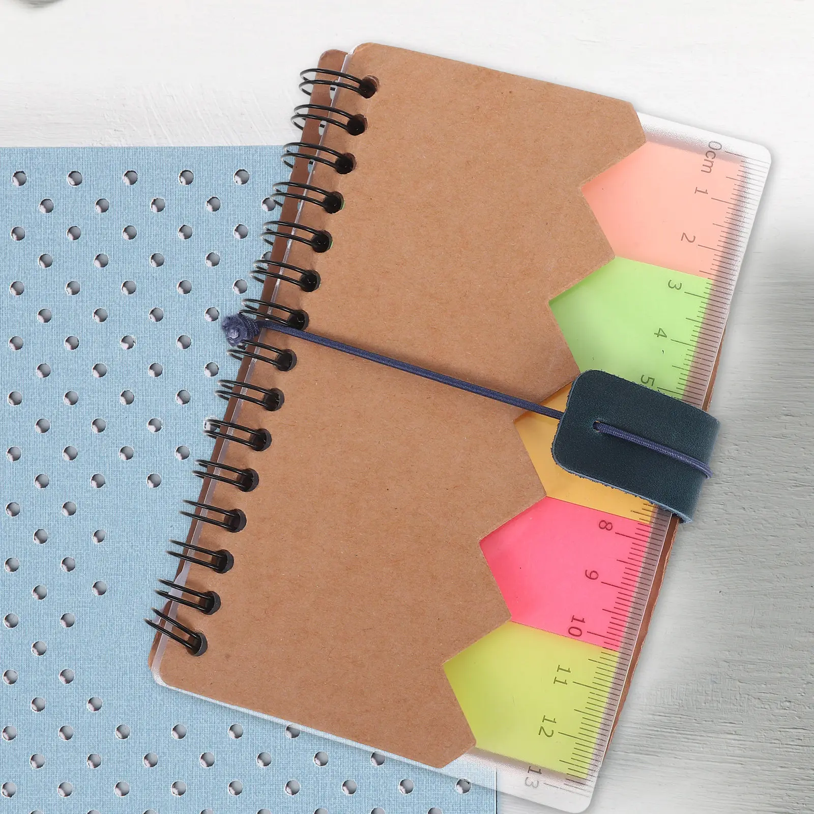 4Pcs Vintage Style Notebook Edge Protector Fine Craftsmanship Elastic Cord Secure Pages Travel Journal Planner Binding Refill