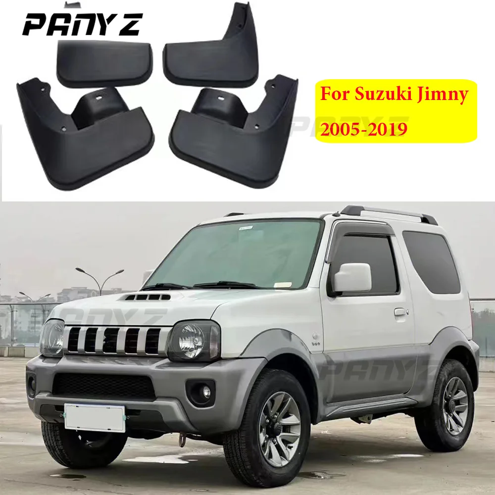 ABS Black Car Mudflaps For Suzuki Jimny 2005-2019 Mudguards Fender Mud Flap Guard Splash Guards Accessories Auto Front Rear