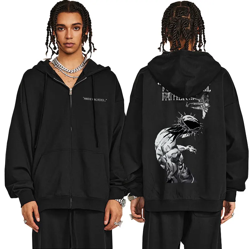 

Christian Religious Jesus Forgive Them Father Zipper Hoodie Men Women Fashion Oversized Zip Up Jacket Unisex Zip Up Sweatshirt