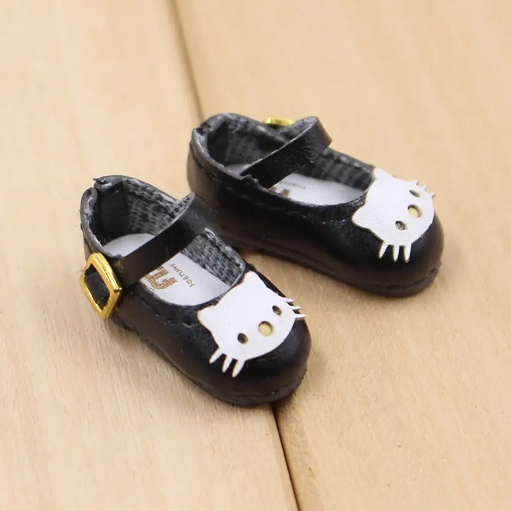 

1 Pair DIY Doll Cat Mini Casual Shoes Bow Round Toe Decorate Doll Shoes PU Leather 2.5cm Mini Doll Shoes Birthday Gift