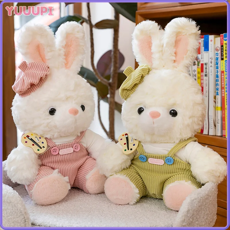 

Кавайная кукла-кролик, плюшевые игрушки, куклы-кролики, подарок на день рождения, уютные пушистые штаны-карго, куклы-животные, подушка, украшение для дома