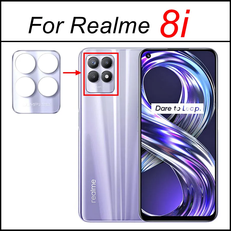 DRKITANO Main Rear Back Camera Glass Lens For Realme 8 Pro 9 5G Camera Glass Cover Replacement Spare Parts With Adhesive Tape